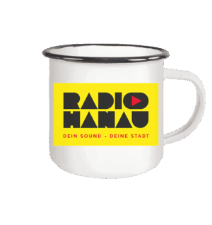 Emaille Tasse (Black)