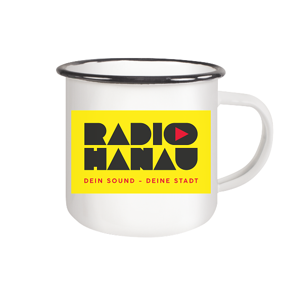 Emaille Tasse (Black)